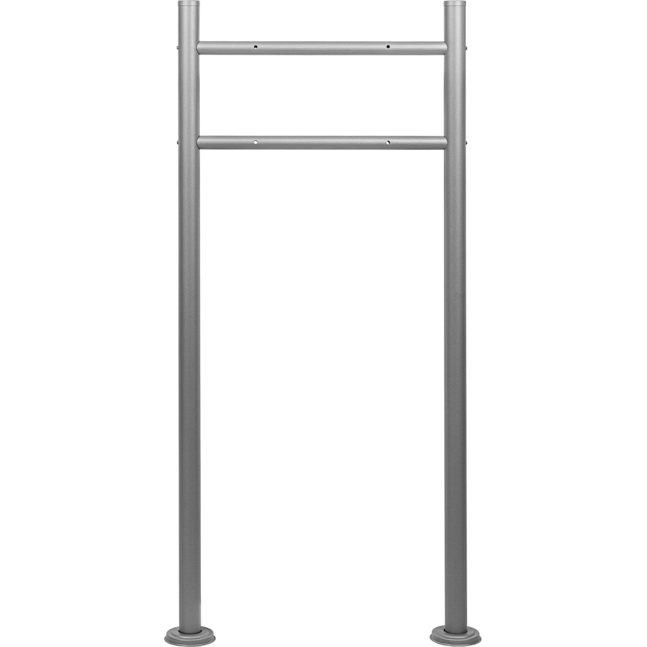 STILISTA Briefkasten Ständer 120 cm zwei Beine Silber