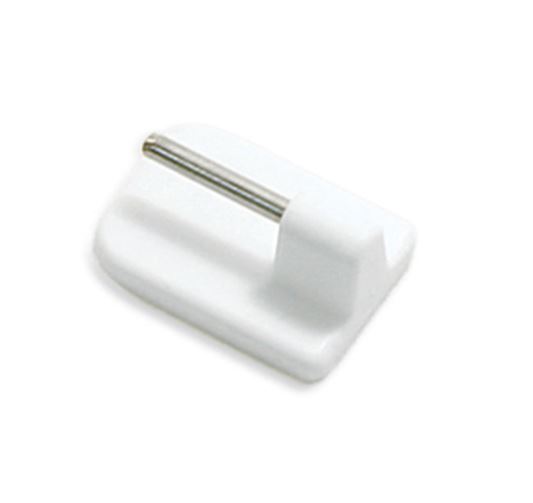 Gardinia Klebehaken für Vitragestangen-Scheibenstangen Weiß