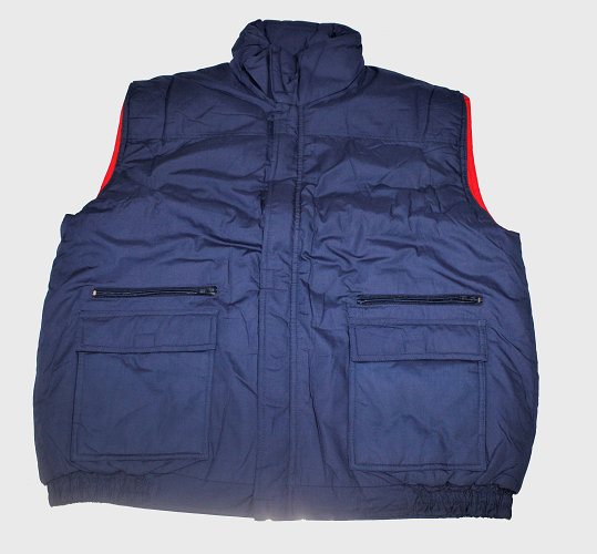 Arbeitsweste gefüttert Herrenweste Weste warm Freizeitweste Arbeitskleidung  XXXL, Blau