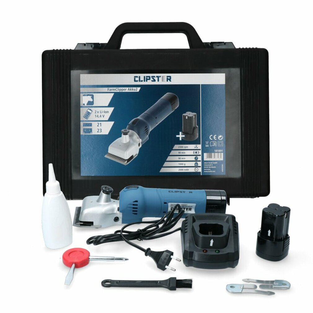 Kerbl FarmClipper Akku2 Rind 2 Akkus, 21/23 Z.