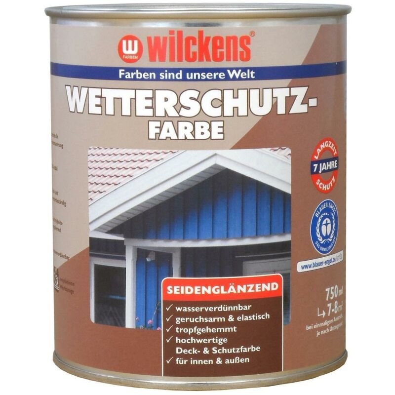 Wilckens Wetterschutzfarbe, RAL 7016, Anthrazitgrau 0,75l Innen & Außenbereich