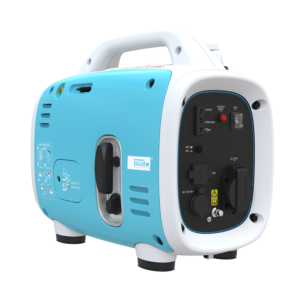 Güde Inverter Stromerzeuger Benzin Stromgenerator Notstromaggregat ISG 800-1 USB bis zu 4 Stunden Laufzeit