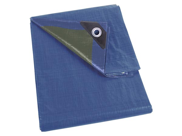 Perel - 70-0208 - Abdeckplane - Blau - Grün - Normal - 2 x 8 m