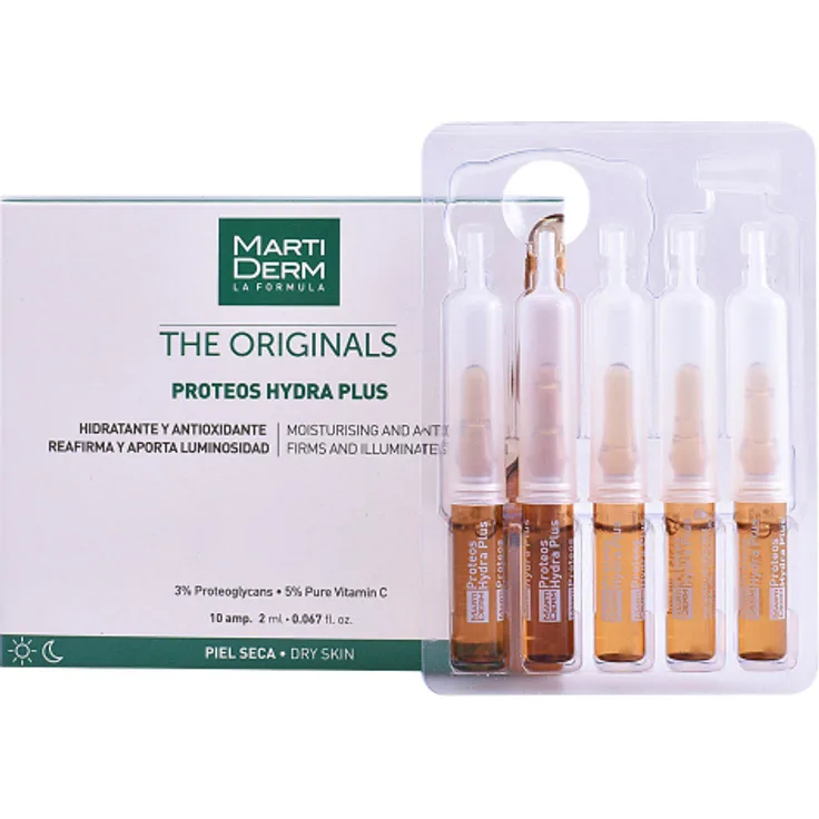 Martiderm The Originals Proteos Hydra Plus Ampoules 10 x 2 ml, mit pflegender Wirkung 