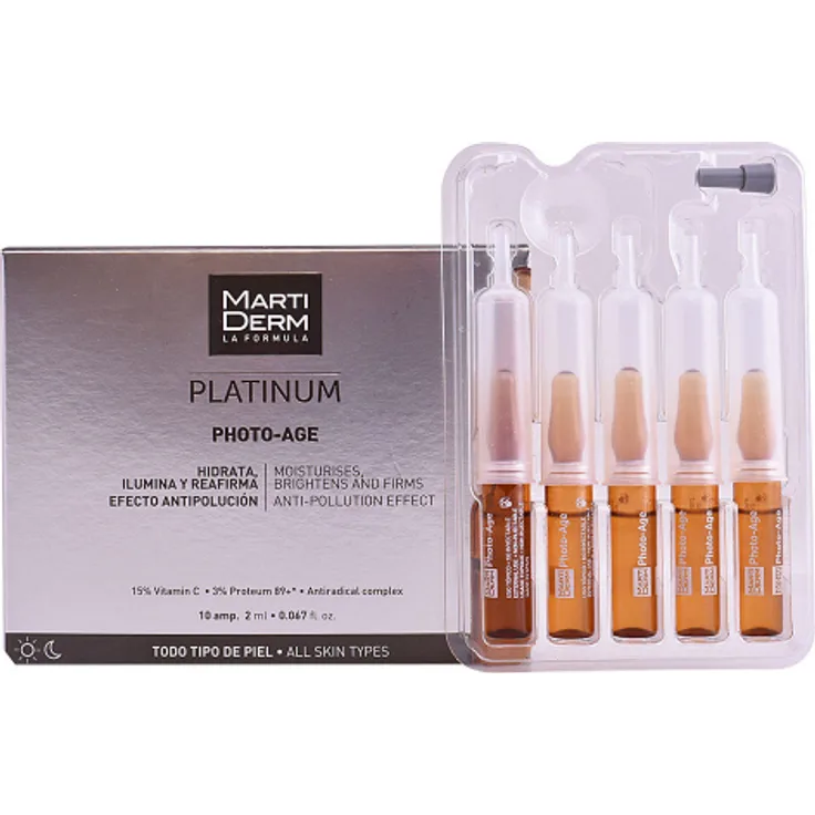 Martiderm Platinum Photo-Age Ampoules 10 x 2 ml, mit pflegender Wirkung 