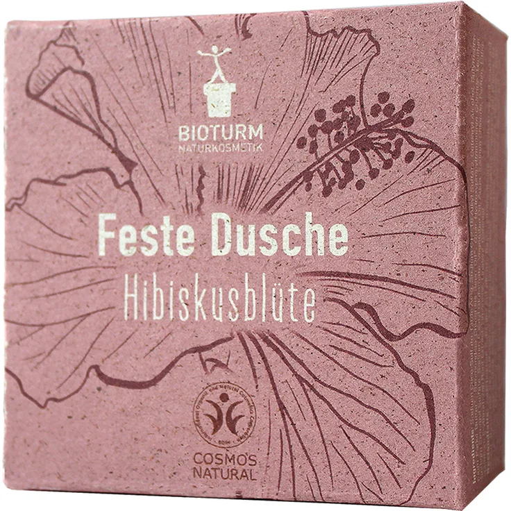 Bioturm Naturkosmetik Feste Dusche Hibiskusblüte 100 g