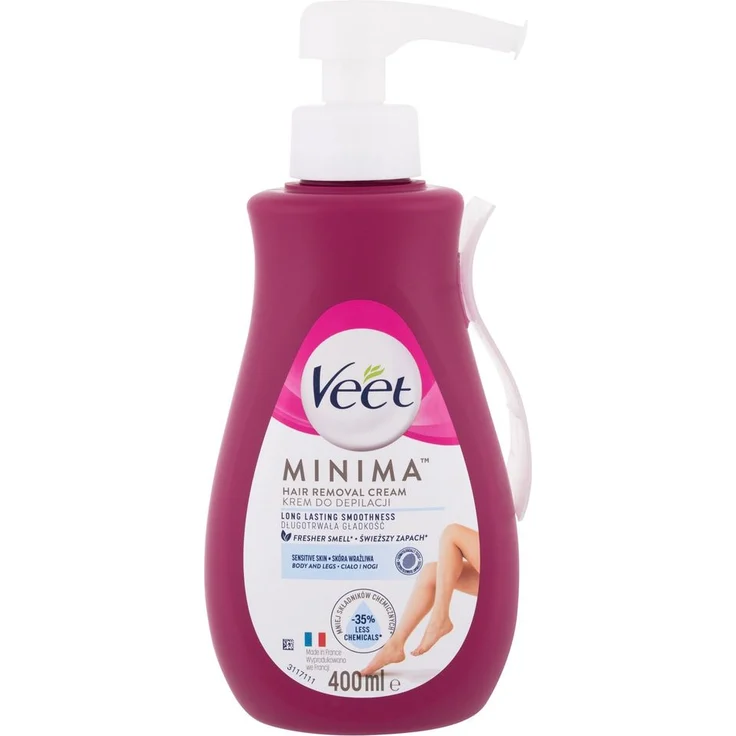 Veet Minima Hair Removal Cream Sensitive Skin 400 ml Depilatory Product for Women – Bild 1