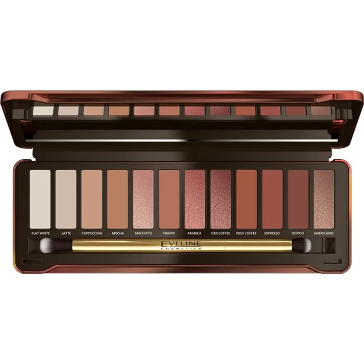 Eveline Eyeshadow Palette Lidschattenpalette Charming Mocha 12G