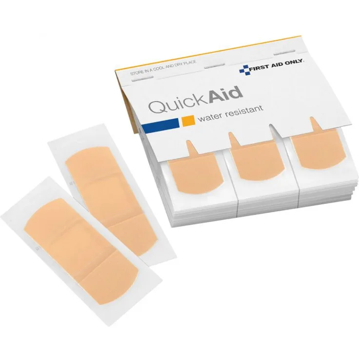 First Aid Only QuickAid Nachfüllpack Wasserfeste Pflaster, 1er Pack (1 x 45 Stück)