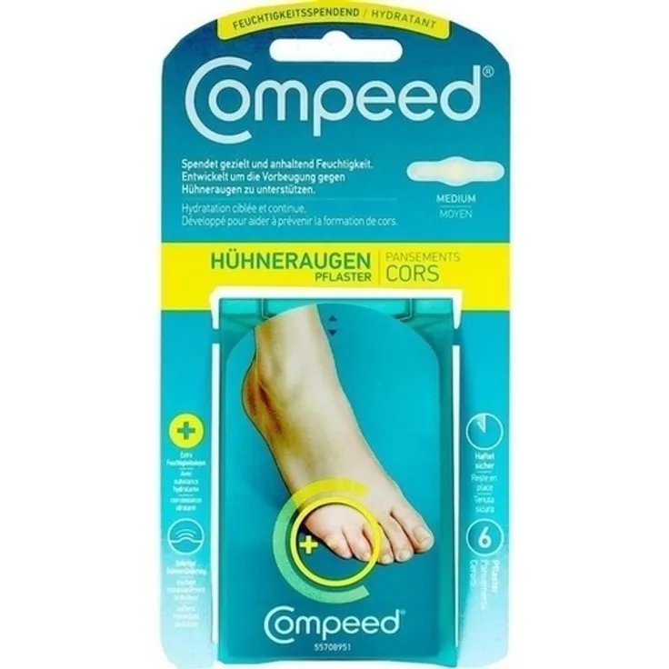 Compeed Hühneraugen Pflaster feuchtigkeitsspendend 6 St.