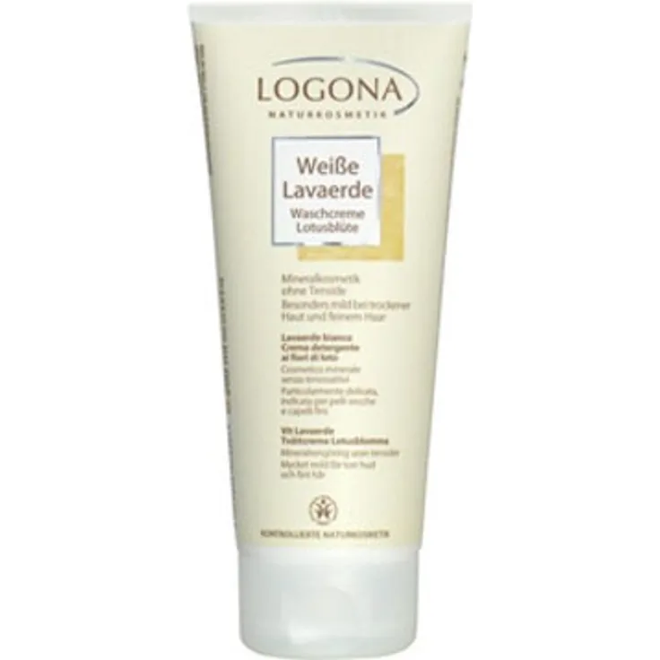 Logona Weiße Lavaerde-Waschcreme Lotusblüte 200 ml