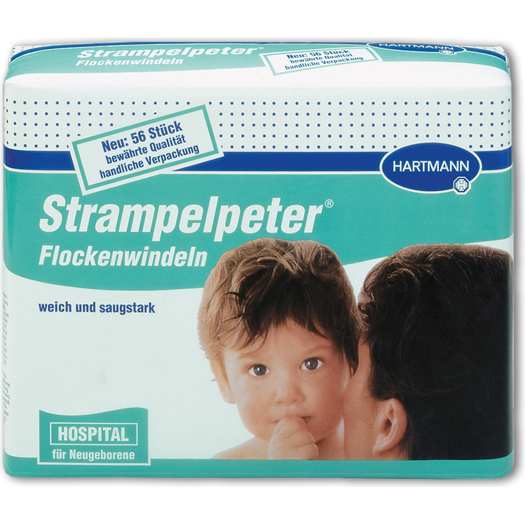 Strampelpeter Flockenwindeln klein 56 Stück