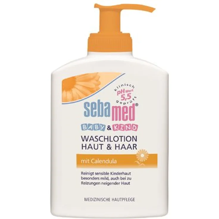 Sebamed Calendula Waschlotion Haut, 200 ml für Alle Hauttypen geeignet
