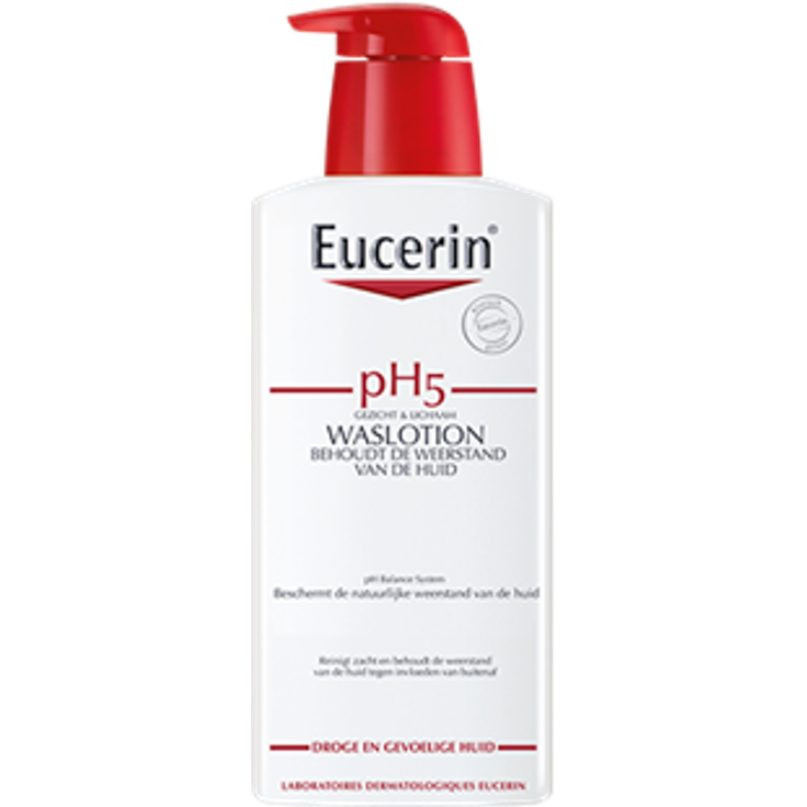 Eucerin Gel pH5 Waschlotion 400 ml mit reinigender und klärender Wirkung für unreine Haut, Mischhaut
