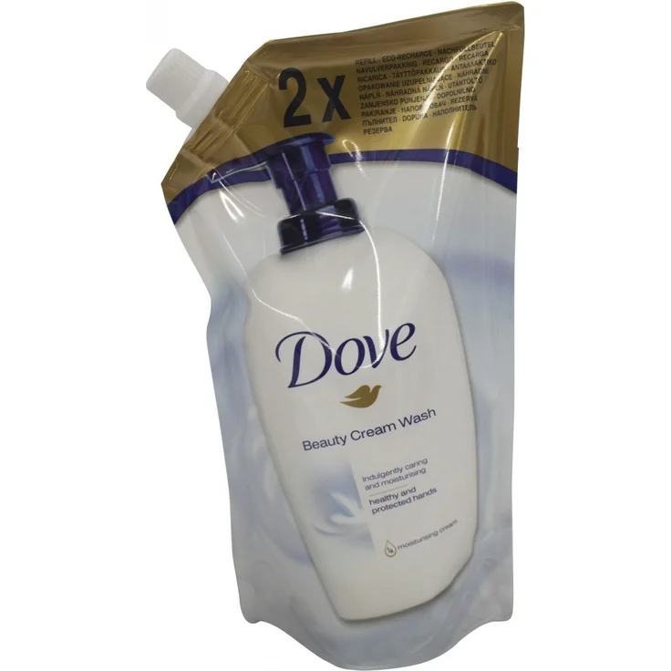 Dove Beauty Cream Waschlotion Nachfüller 500 ml für Alle Hauttypen geeignet, reichhaltige Pflege