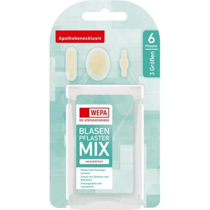 Wepa Blasenpflaster Mix 3 Größen 6 St.