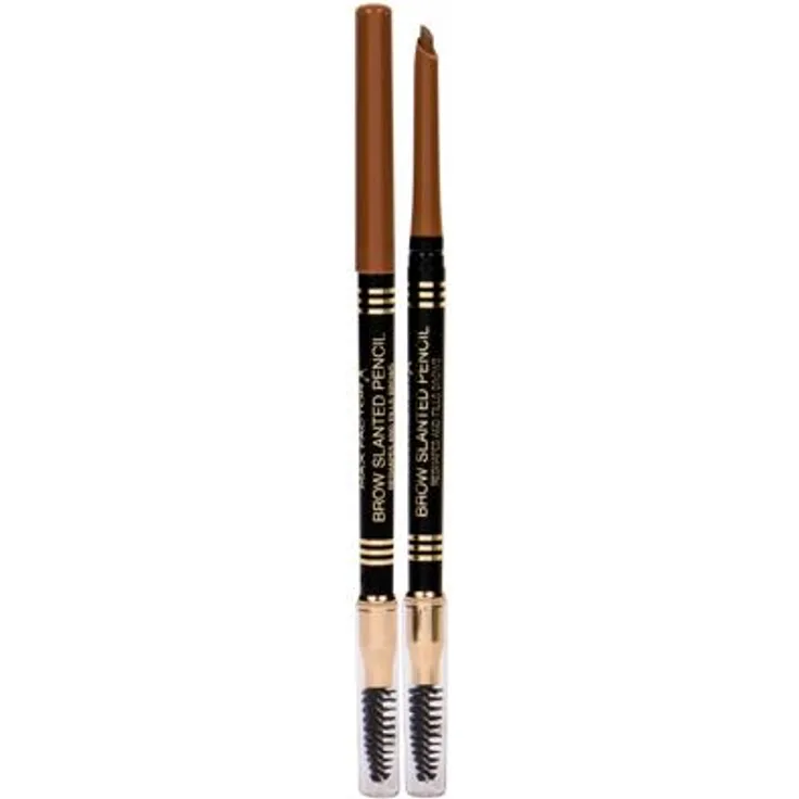Max Factor Brow Slanted Pencil Augenbrauenstift mit Bürste 1 g Farbton 02 Soft Brown für Frauen