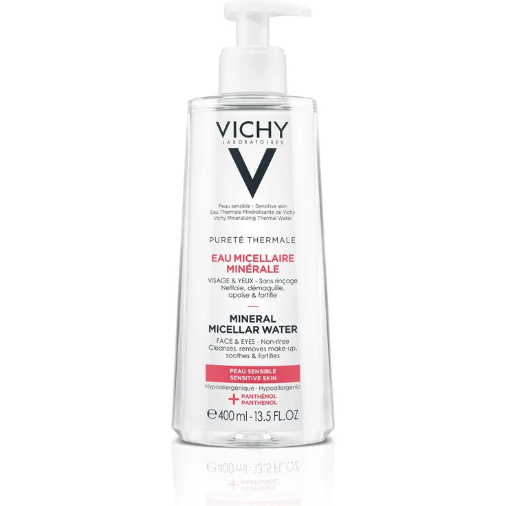 Vichy Purete Thermale Mineral Micellar Water 400 ml, für empfindliche Haut geeignet