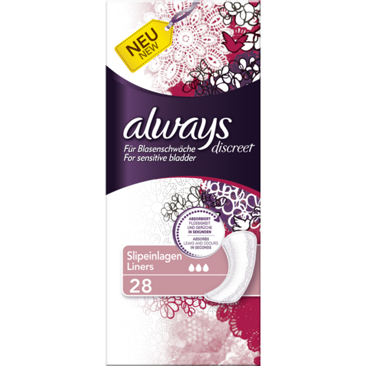 Always Discreet Inkontinenz Slipeinlage Normal 28 Stück