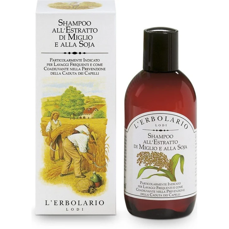 L'Erbolario Hirse Und Soja Extrakt Shampoo 200 ml – Bild 1