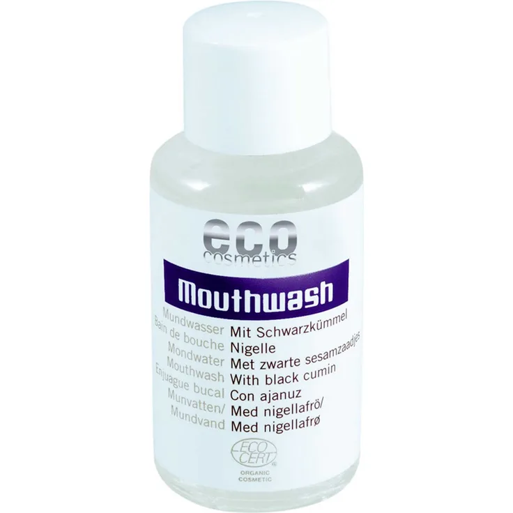 Eco Mundwasser mit Schwarzkümmel & ohne Pfefferminz 50 ml,inbesondere bei Paradonthose und Zahnfleischproblemen