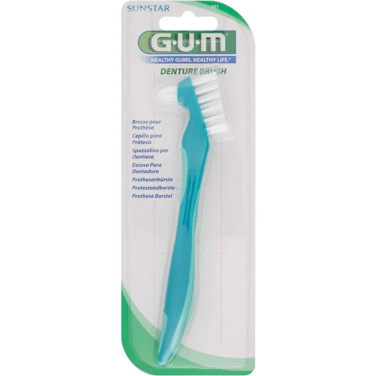 GUM Prothesenbürste - Bürste für Prothesen Prothesenbürste