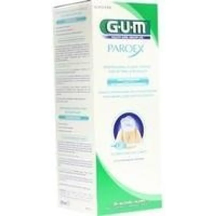 Sunstar Gum Paroex Mundspülung 0,06% CHX 500ml Mundspülung mit Chlorhexidindiglukonat & Cetylpyridiniumchlorid