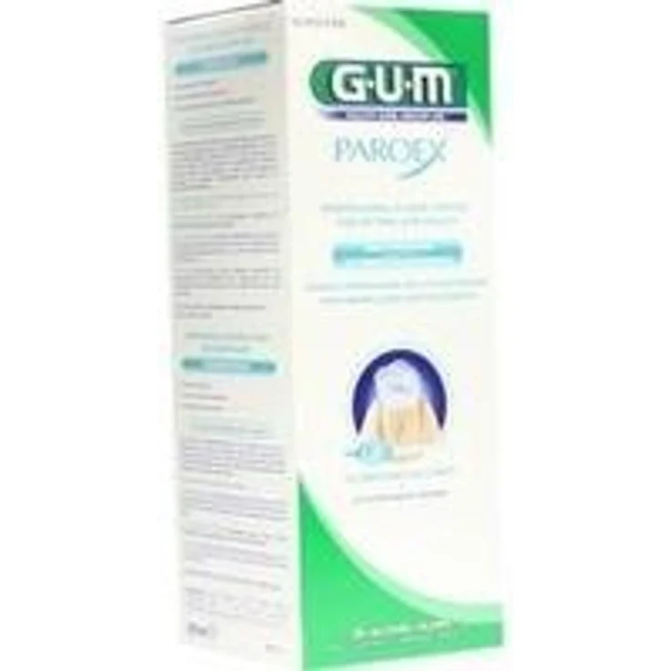 Sunstar Gum Paroex Mundspülung 0,06% CHX 500ml Mundspülung mit Chlorhexidindiglukonat & Cetylpyridiniumchlorid – Bild 1
