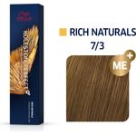 Wella Professionals Koleston Perfect Me+ Rich Naturals Professionelle permanente Haarfarbe 7-3 60 ml