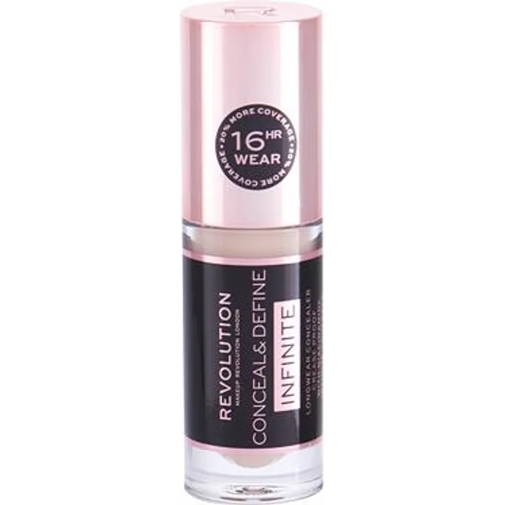 Makeup Revolution London Conceal & Define Infinite Beruhigender und voll deckender Concealer 5 ml Farbton C2.5