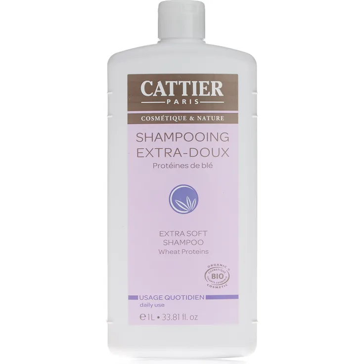 Cattier Quotidien Shampoo Extra-Doux Usage 1000 ml