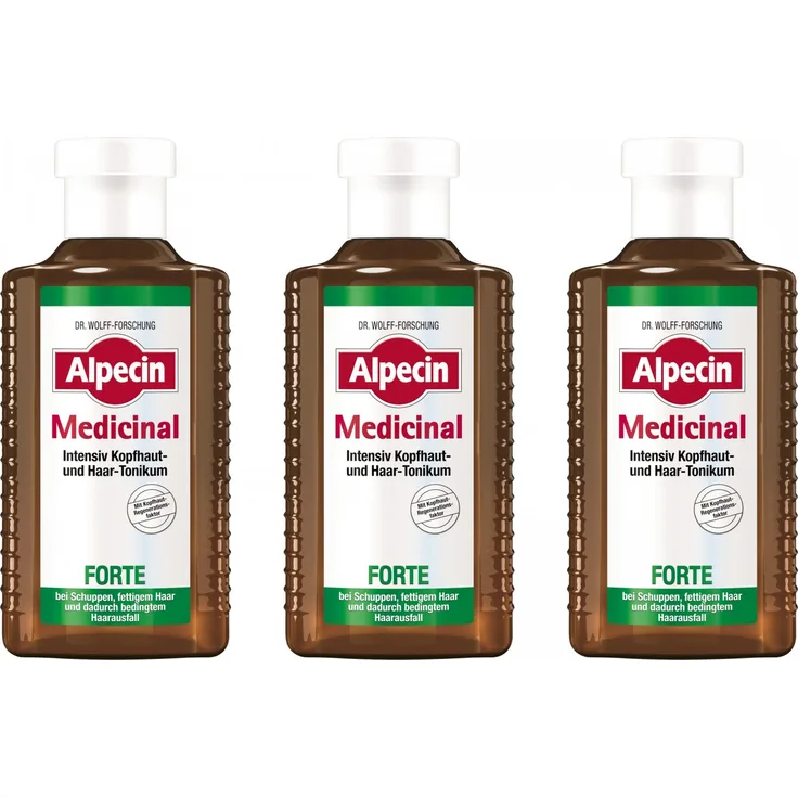 Alpecin Medicinal Forte Kopfhaut- und Haartonikum 3 x 200 ml