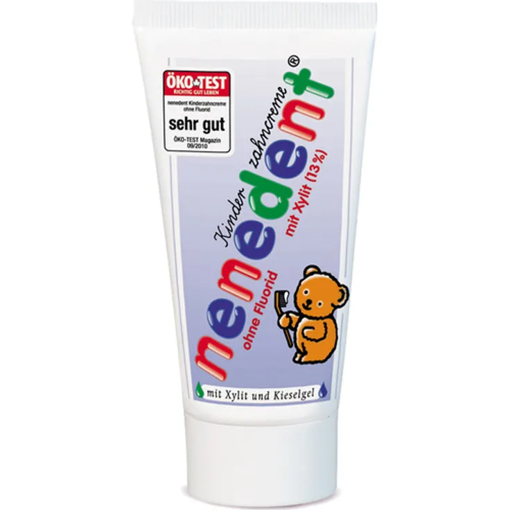 Nenedent Kinderzahncreme ohne Fluorid 50 ml, für die tägliche Zahnreinigung