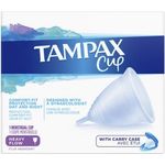 Tampax Menstrual Cup Heavy Flow Menstruationstasse für starke Tage aus 100 % medizinischem Silikon