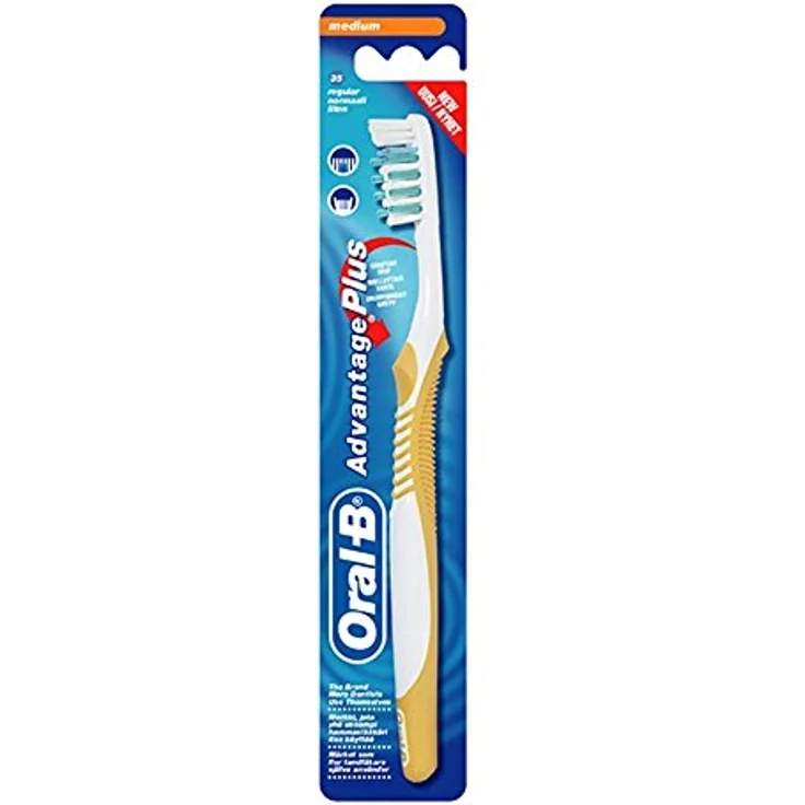 Oral-B Complete Clean Handzahnbürste, Bürstenkopfgröße 35, mittelhart