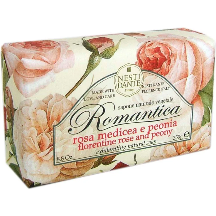 Nesti Dante Seife ROMANTICA Rose & Peony 250 g für Alle Hauttypen geeignet