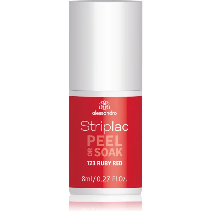 Alessandro Striplac Peel or Soak 123 Ruby Red 8 ml, Farbton: Rot – Bild 1
