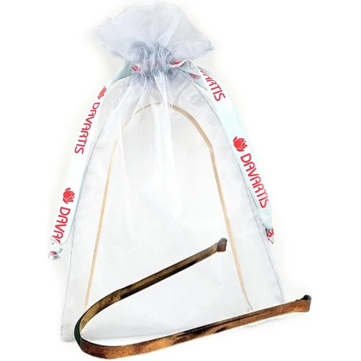 Davartis Zungenreiniger Kupfer Zungenreiniger mit Organza Beutel