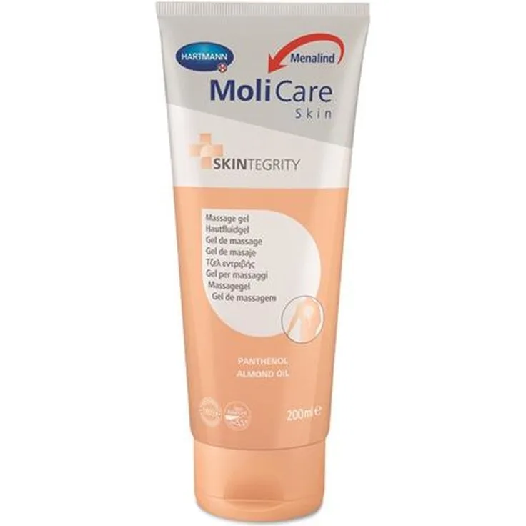 MoliCare Skin Hautfluidgel Hautpflegemittel Massage Gel / Körpergel Inkontinenz-Pflege geeignet für empfindliche Haut 200 ml