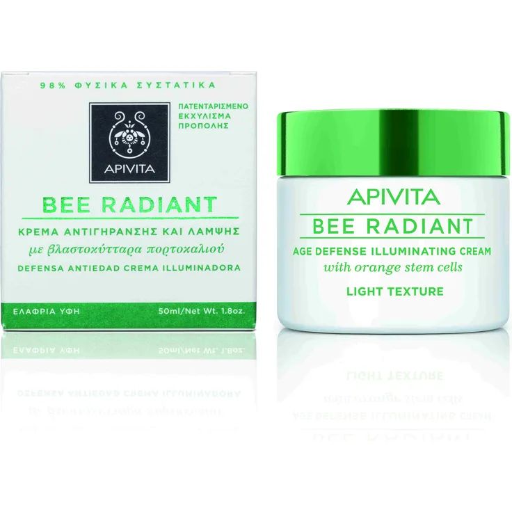 Apivita Face Care Bee Radiant Age Defense Illuminating Cream Light 50 ml