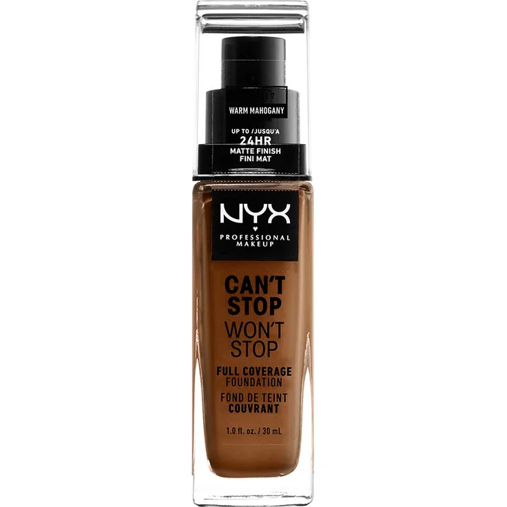 NYX Professional Make-up Can't Stop Won't Stop Warm Mahogany 30 ml – Bild 1