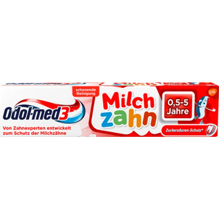 Odol-med 3 Milchzahn mit Fluorid, 50 ml, für saubere und gesunde Zähne