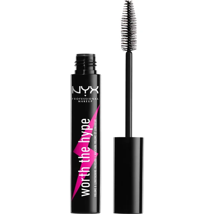 NYX Worth The Hype Volume&Lengthening Wimperntusche #Black 7 ml  – Bild 1