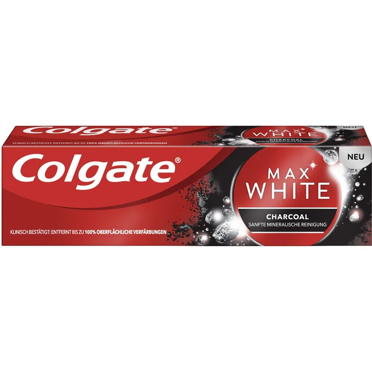 Colgate Max White Expert Charcoal Zahnpasta, 75 ml