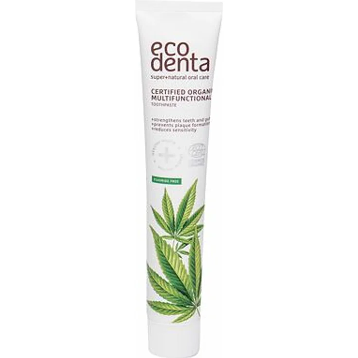 Ecodenta Organic Multi-Functional Zahnpasta mit Hanföl gegen Plaque 75 ml Unisex – Bild 1