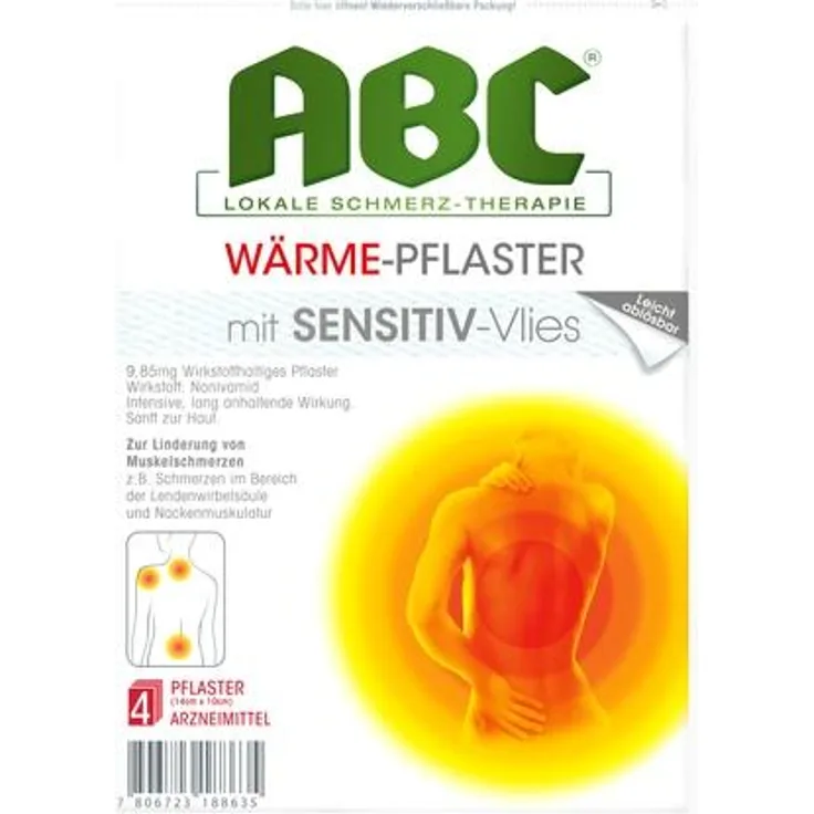 Beiersdorf ABC Wärme-Pflaster sensitive Hansaplast med 10x14 4 St.