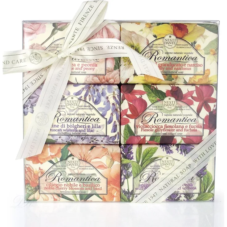Nesti Dante Nesti Dante Seifen geschenk-Set Romantica Collection 6X 150 g für Alle Hauttypen geeignet