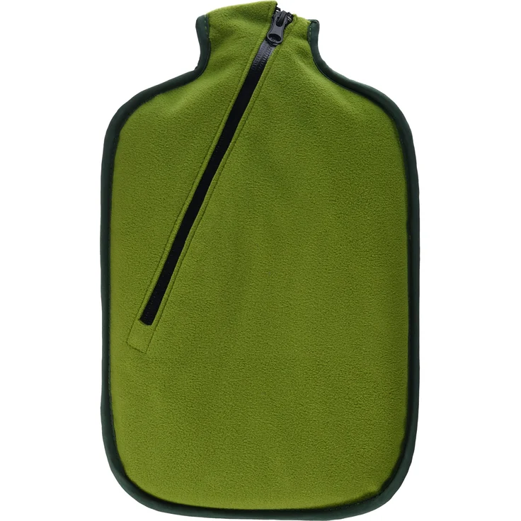 Hugo Frosch Eco Classic Comfort with Softshell Cover and Insulating Zip Wärmflasche, Bambus, Einheitsgröße