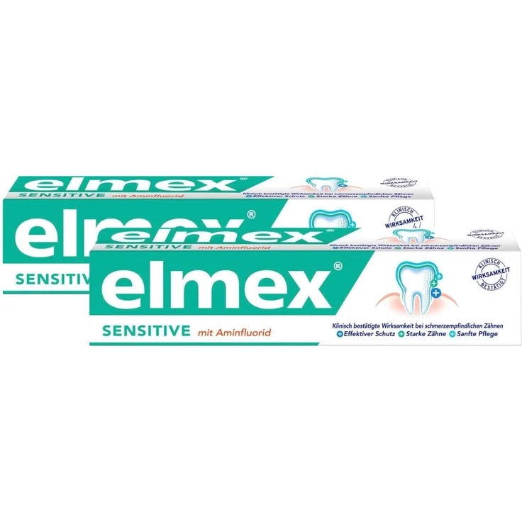 Elmex Sensitive 2 x 75 ml, für saubere Zähne & frischen Atem – Bild 1