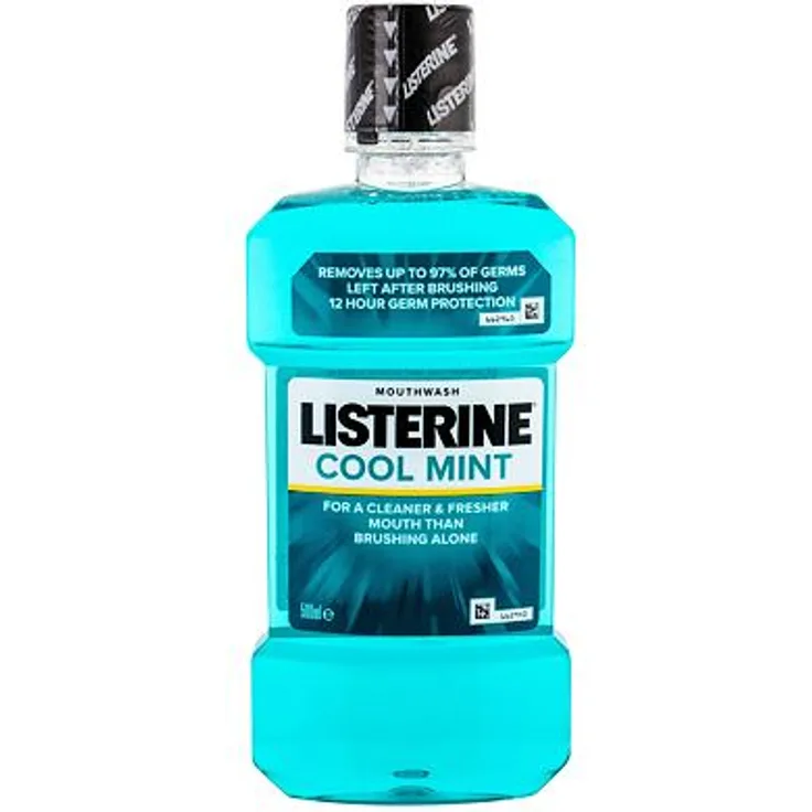 Listerine Mouthwash Cool Mint Mundwasser für frischen Atem 500 ml
